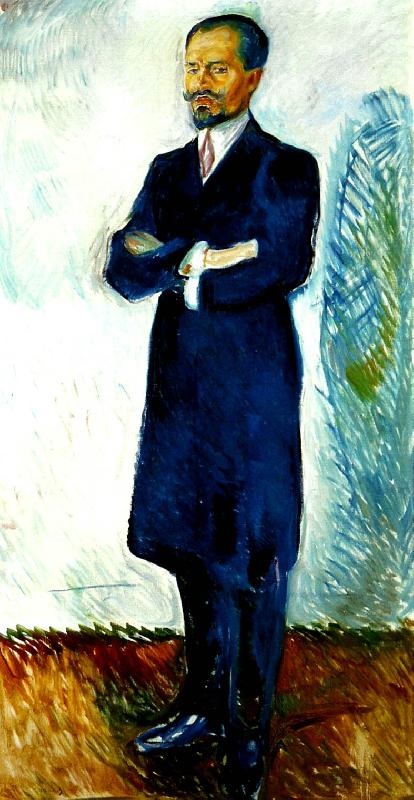 Edvard Munch portratt av ernest thiel china oil painting image